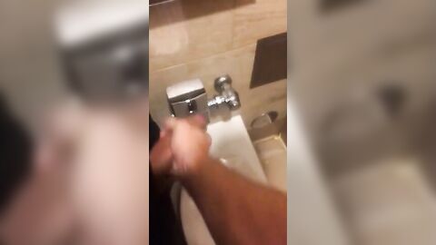 Hardcore Action in the Bathroom with Gaping and Handjobs
