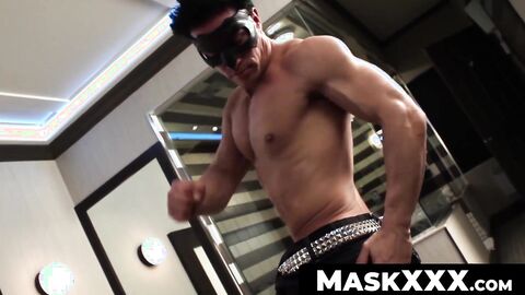 MaskXXX.com - Mysterious masked dude Christopher's solo cock stroking