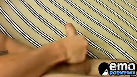 Handsome Kelly Cooper masturbates while touching himself