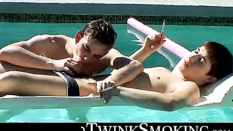 Young Ethan got cock in his ass and mouth for a hardcore spit roasted in a fourway sm