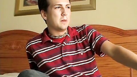 Gentle ass fingerfucking and sensual cock jerking by handsome Joshua