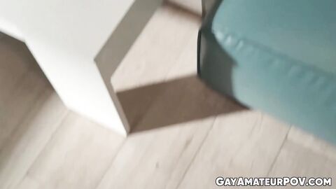 Ray Crosswells solo cam show becomes bareback fuck fest on my couch