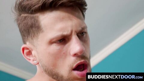 BuddiesNextDoor.com - Three horny jocks enjoy raw pounding and intense big fat cock b