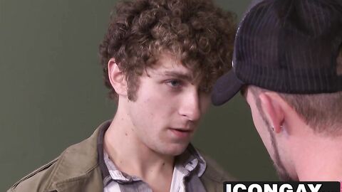 Sexy Calvin Banks wants to have sex with a man for the first time