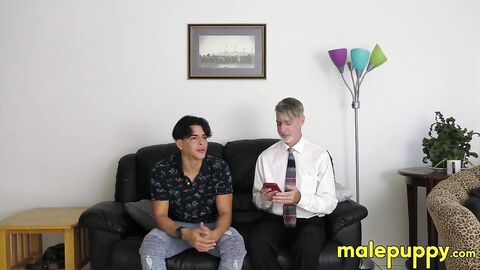 Latino Julian Jaden has his ASS SPANKED by his CEO Richard Lennox