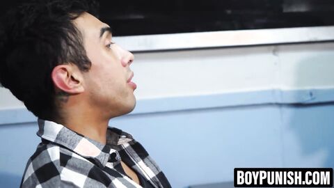 BoyPunish.com - Officer Jax punishes young perp Evan