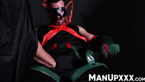Restrained Gio Carrera eagerly obeys to his perv captor Marco Lorenzo