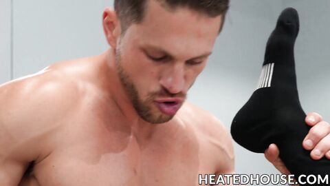 Roman Todd and Devin Franco bareback in hardcore orgy with Tristan Hunter