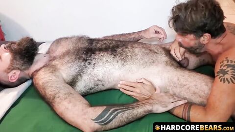 HardcoreBears.com - Bearded Alete Desco fucked bareback after horny blowjob deeply