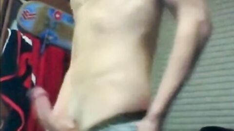 Twink Jacks Off In His Dorm Room