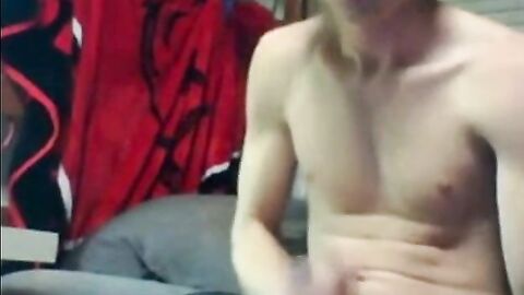 Twink Jacks Off In His Dorm Room