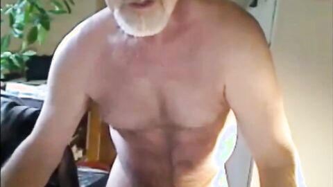 Mature Bear Daddy Cums Hard