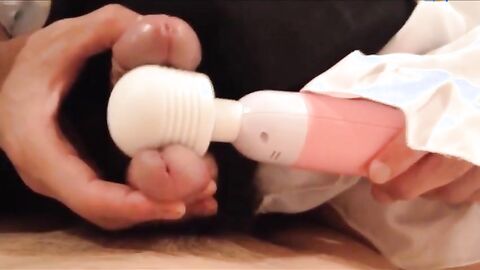 2 Asian Crossdressers Play with Sex Toys and Cum Hard