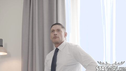 Politician John Rodriguez releases load on Bastian Karims ass in private