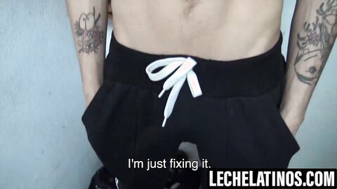 LecheLatinos.com - Latino Angel pinned and ravaged at the wall