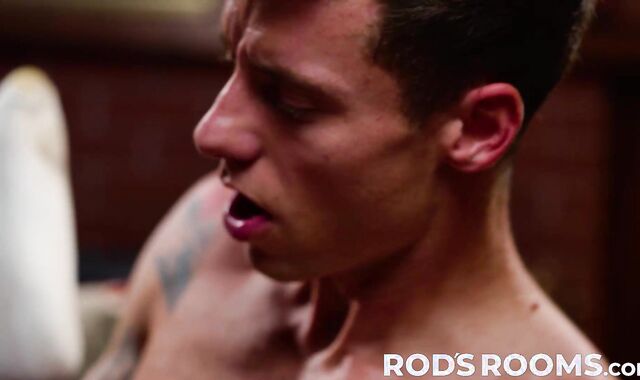 Slim Santana slids his long cock into sexy Justin Matthews