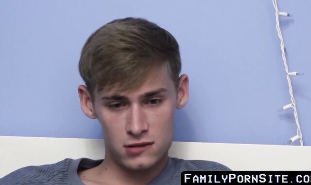 FamilyPornSite.com - Hot daddy joins stepson and friend for an intense threesome bang