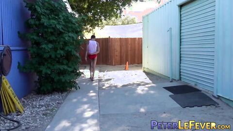 Innocent looking and cute twink Dane Jaxson takes on a massive dildo up his ass