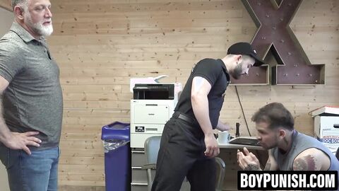 BoyPunish.com - Keith Foxxx double dicks with officer and dad