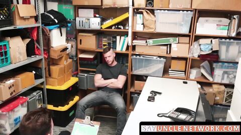 SayUncleNetwork.com - Bareback banged thief gets raw punishment for stealing