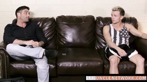 SayUncleNetwork.com - Buffed stepbros double team their innocent little twink for fun