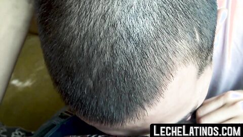 LecheLatinos.com - Latino twink's first encounter with a gay double penetration