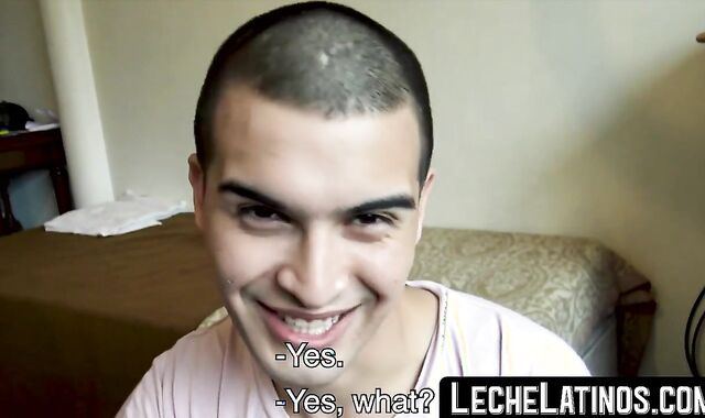 LecheLatinos.com - Latino twink's first encounter with a gay double penetration