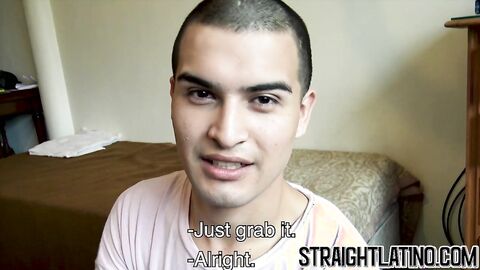 Straight Latino sucks his first dick before being barebacked