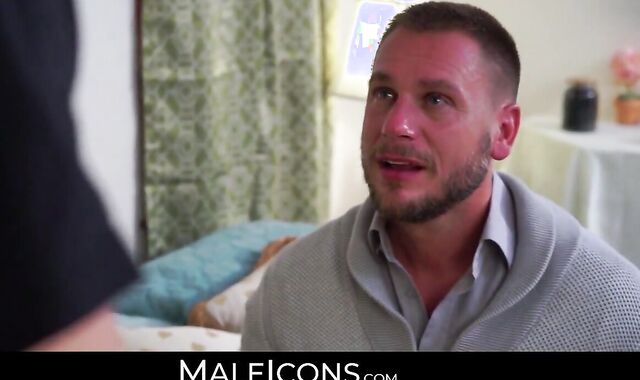 MaleIcons.com - University professor's private consulting session with student turns