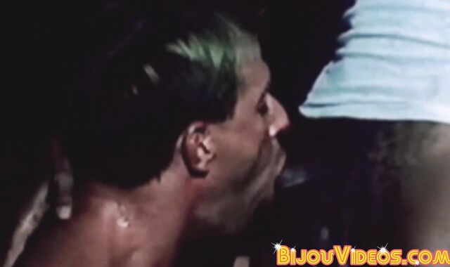 Vintage gay Marty King is in pig mode during this group sex scene