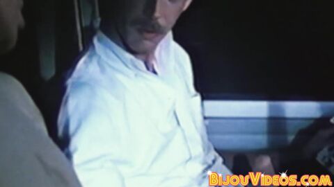 Muscled retro hottie Rory gets his throat choked and fucked by Richard West