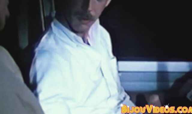 Muscled retro hottie Rory gets his throat choked and fucked by Richard West