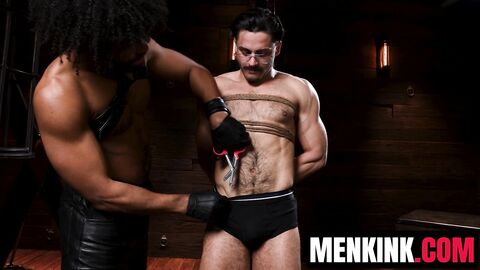 Tony Genius punishes Jack Emhoff with rough bondage and deep bareback