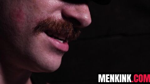 Blonde Sherman Maus inserts a massive DILDO in his ass then proceeds to wank his dick