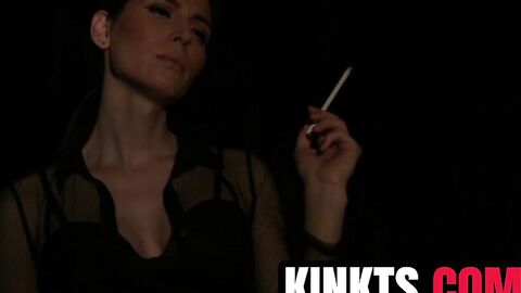 Transbabe Korra Del Rio pounds Skylar Snow hard in kinky backroom lust