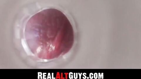 RealAltGuys.com - Emo twink Tyler Hancock fucks his fleshlight solo and cums intensel