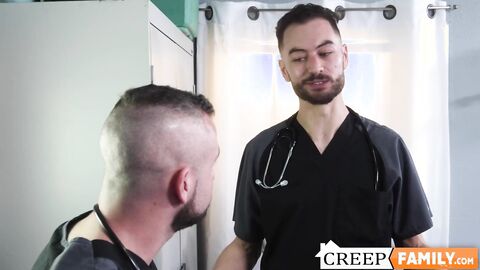 Two horny studs pleasing each others cock and deep holes