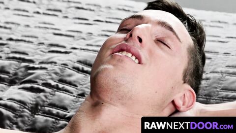RawNextDoor.com - Steven Lee licks Alex Tanner's ass before intense bareback fucking