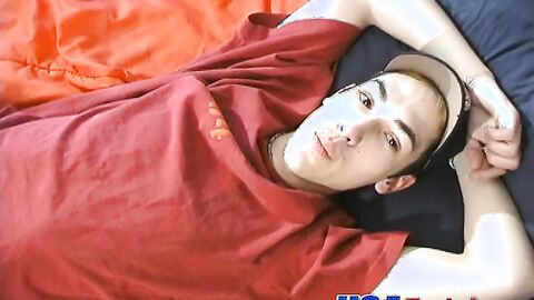 Sexy ass twink gets fucked by two big dick skinny twinks