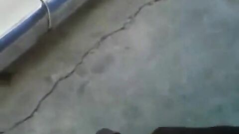 Huge Black Cock Masturbating and Cumming Outdoors