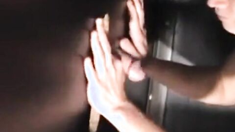 Glory Hole Semen Slurpin at the Arcade