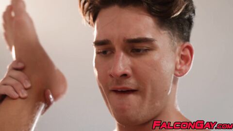 Bailey Zane wrecks Dean Youngs tight hole in sloppy ass pounding
