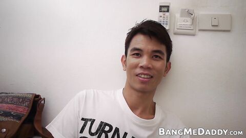 My Asian stepson Max is so happy when I drill his asshole deeply