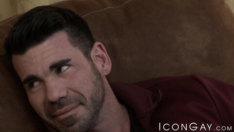 Straight Tobias visits Troy Accolas bedroom and fills his tight hole
