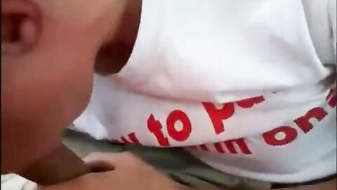 Twink Blows Amateur Man