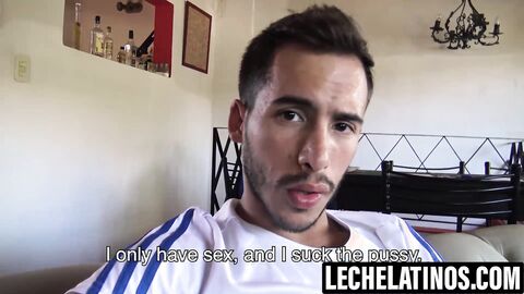 LecheLatinos.com - Horny German jerks off then gets barebacked