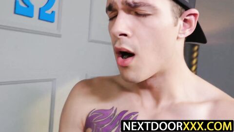 NextDoorXXX.com - Jayden Marcos deepthroats Carter Woods' cock