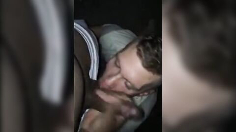 Big Black Cock Gives Facial to White Guy