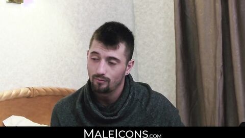 MaleIcons.com - Tattooed daddy Michael Roman's deep anal penetration of JD Phoenix's