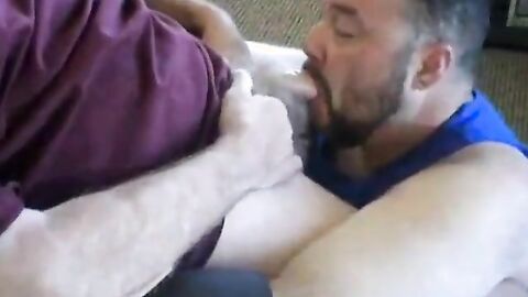 Grandpa and Daddy's Intimate BlowJob Session
